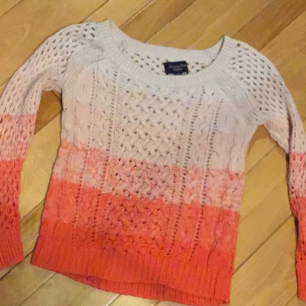 Peach colored shirt